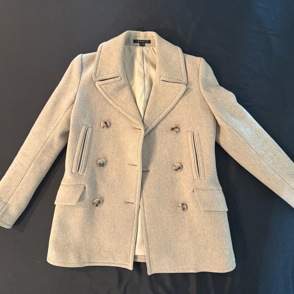 Theory double breasted lined Women's Pea Coat